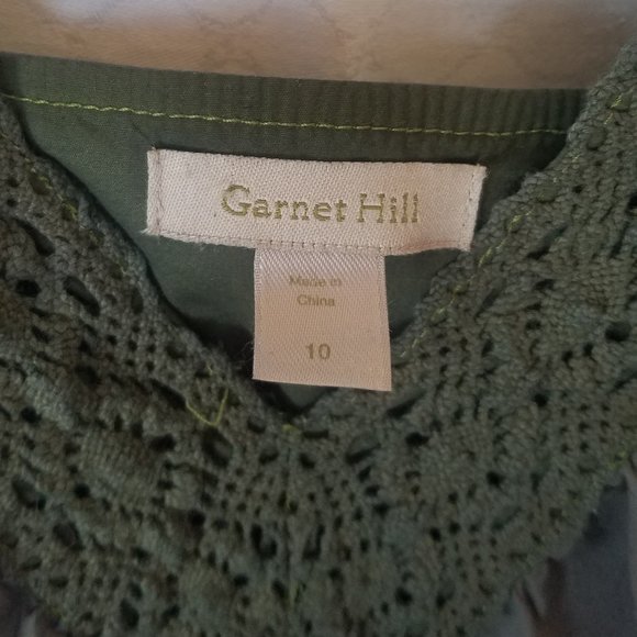 Women's Green Garnet Hill Dress (Size 10) - Picture 3 of 6